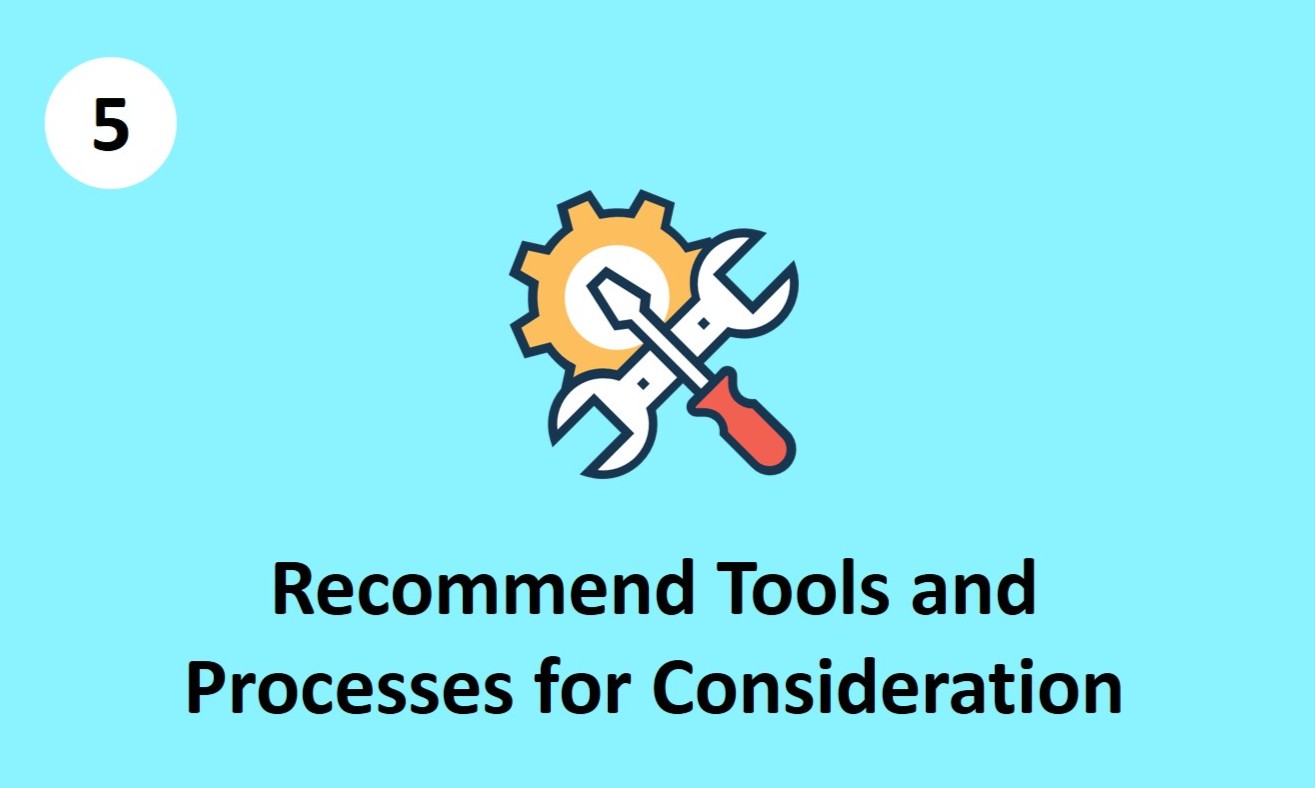 Recommend Tools and Processes